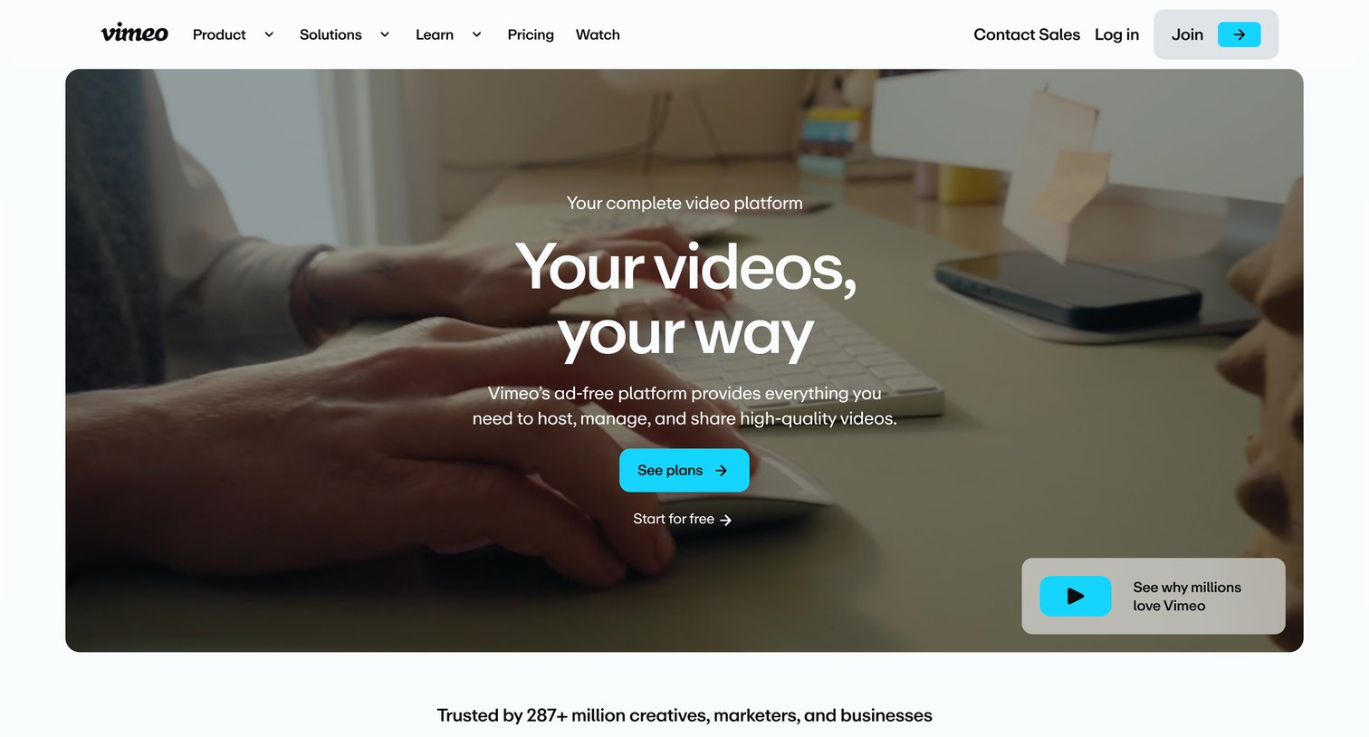 Vimeo - Vimeo AI-Powered Video Platform screen
