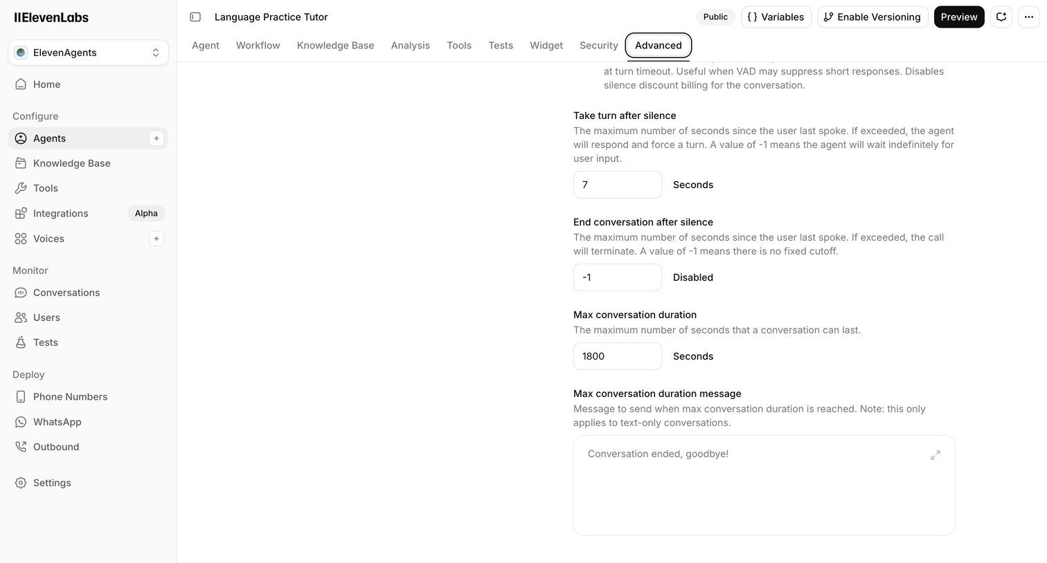 Elevenlabs - ElevenAgents | ElevenLabs screen