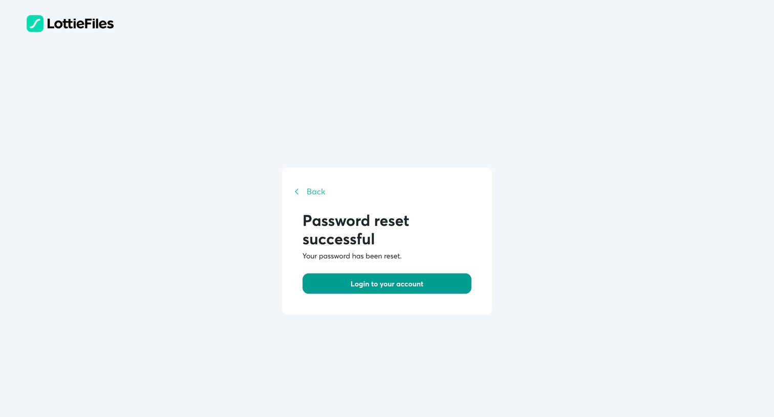 Lottie - LottieFiles - Reset Password screen