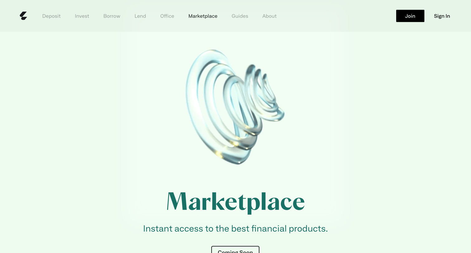 Letter - Marketplace screen