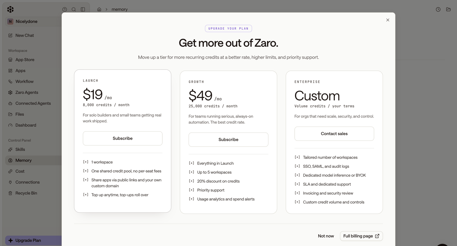 Zaro - Zaro - The Context Layer for Enterprise AI screen