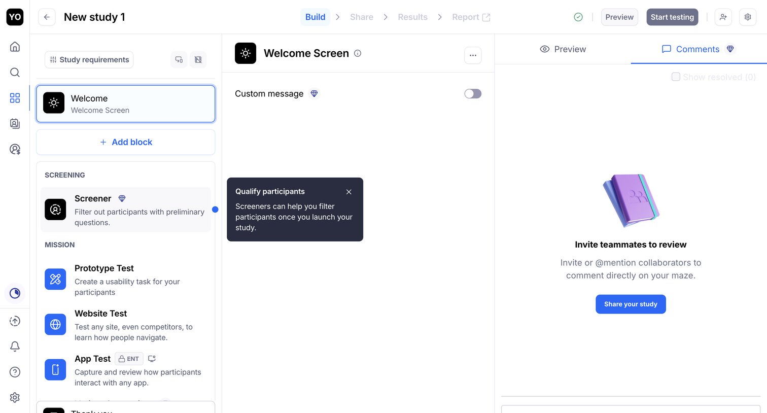 Maze - Your first project - Maze Draft screen