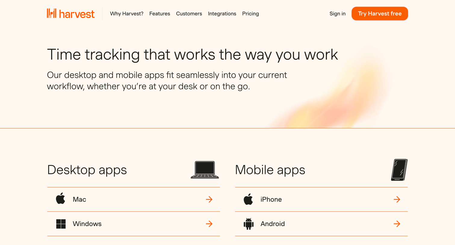 Harvest - Time Tracking Apps for Desktop and Mobile | Harvest screen