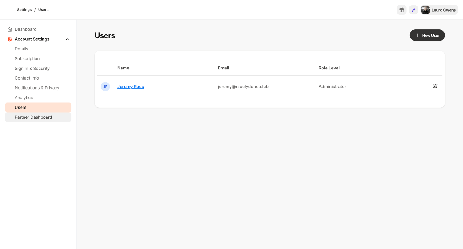 Kajabi - Kajabi - adminsettingsusers screen