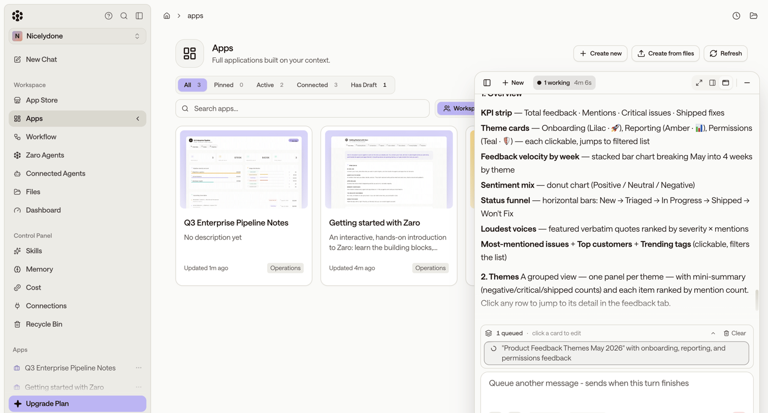 Zaro - Zaro - The Context Layer for Enterprise AI screen
