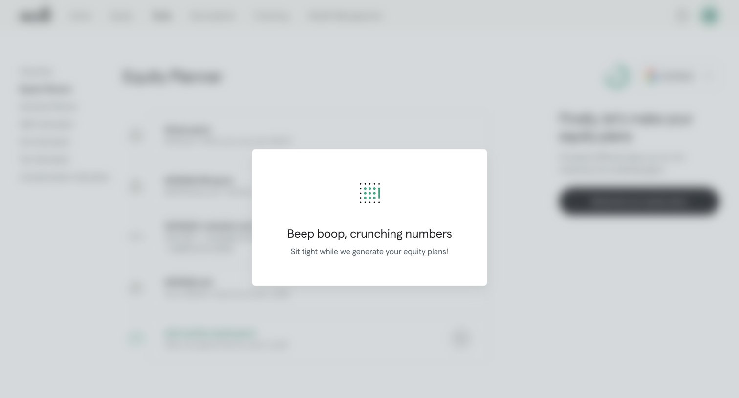 Secfi - Equity Planner | Secfi screen