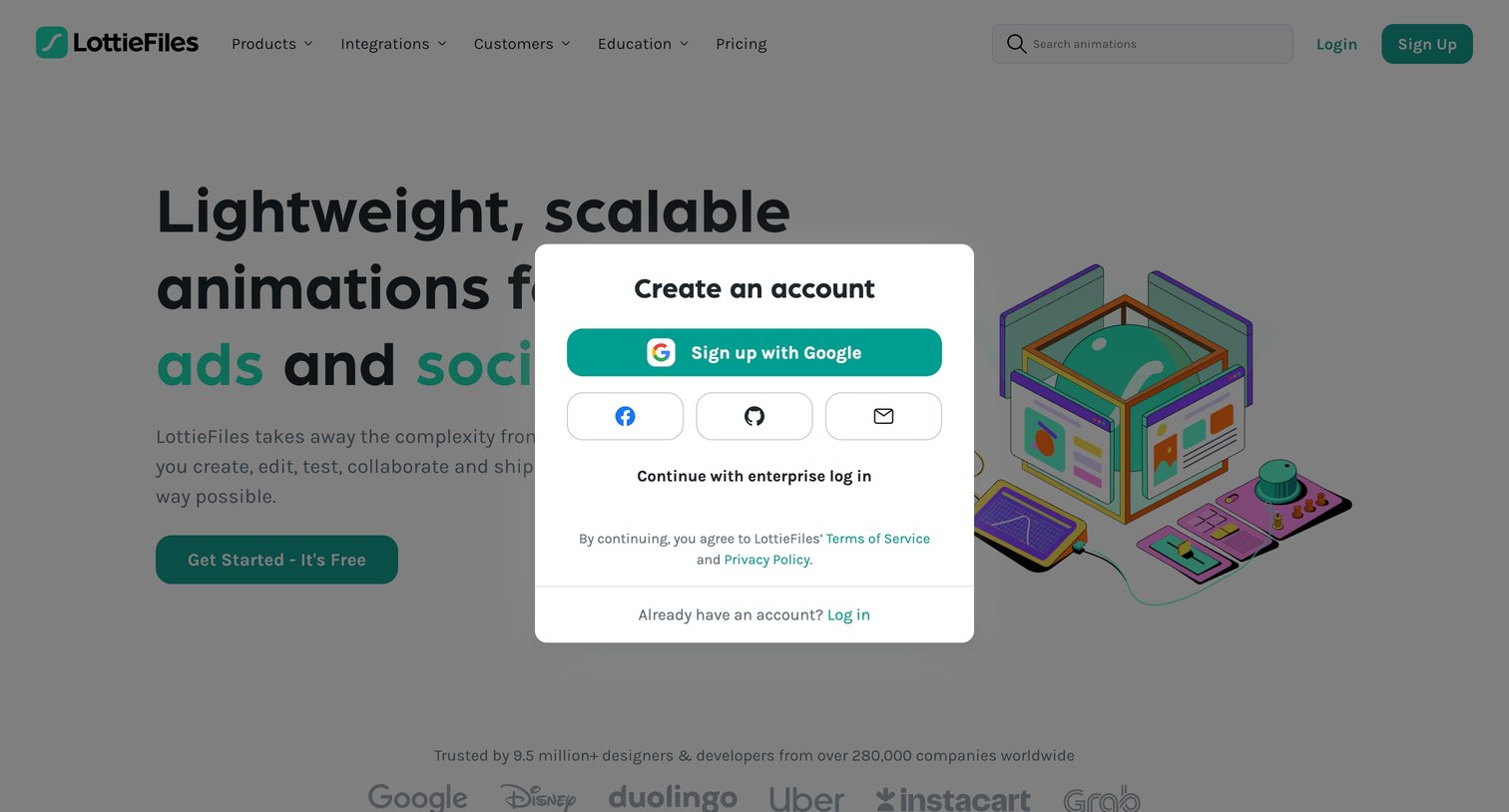 Lottie - LottieFiles Download Free lightweight animations for website | app screen