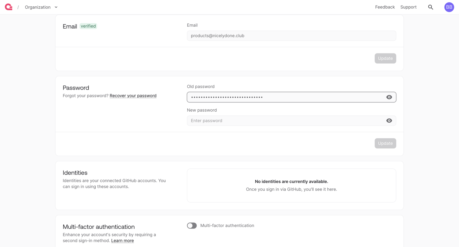 Appwrite - User - Appwrite screen