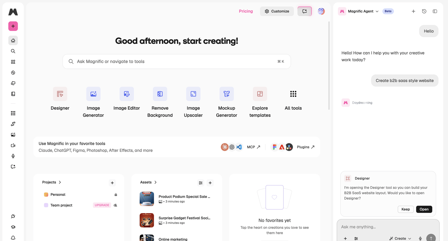 Magnific | All-in-One AI Creative Suite from Magnific