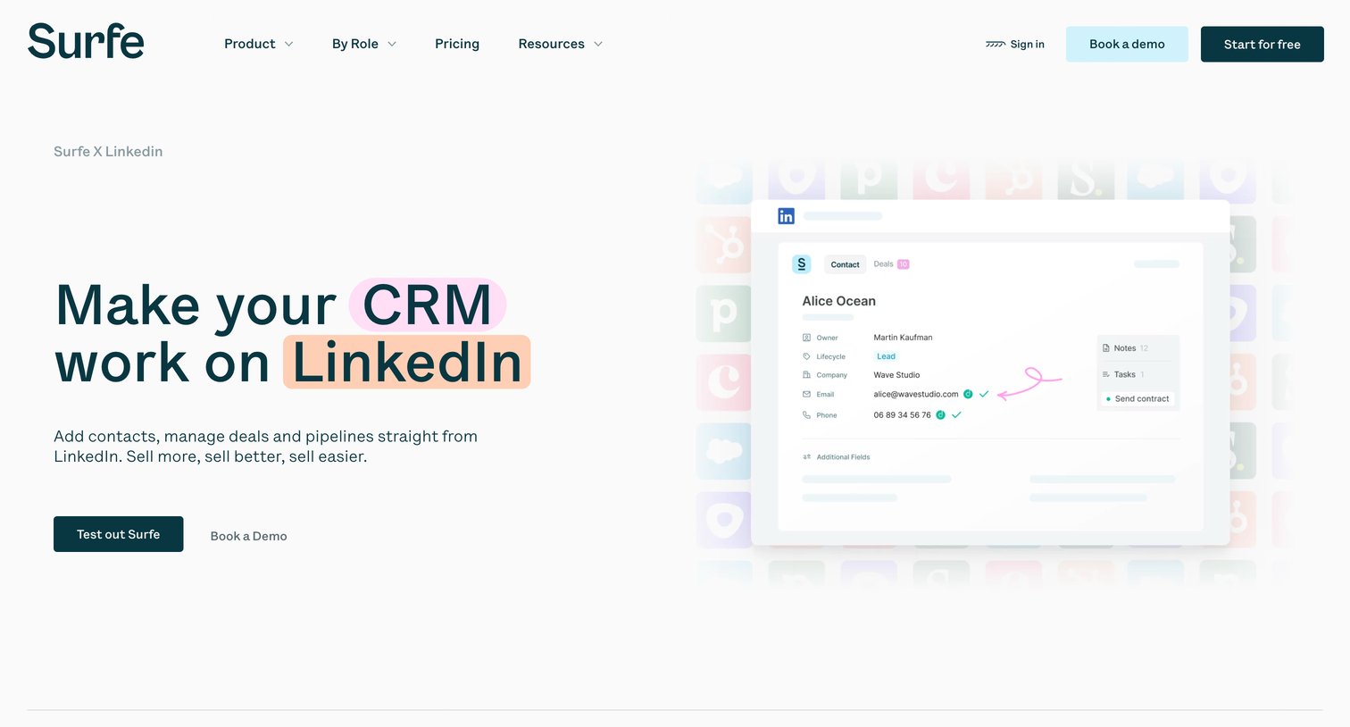Surfe - Surfe and LinkedIn | SURFE screen