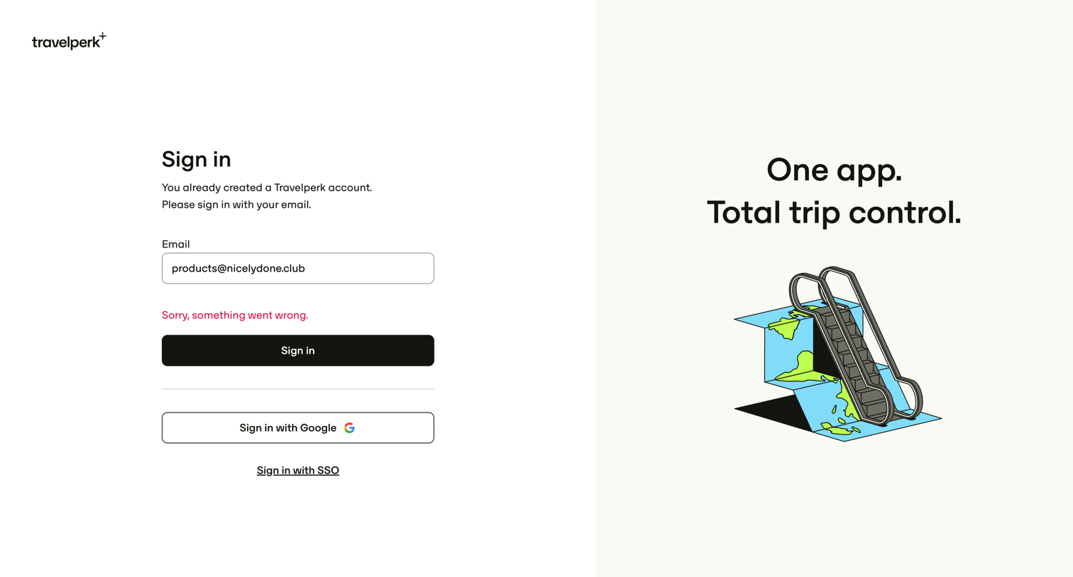 Travelperk - TravelPerk screen