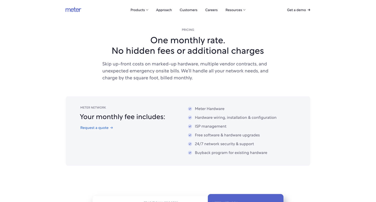 Meter - Pricing | Meter screen