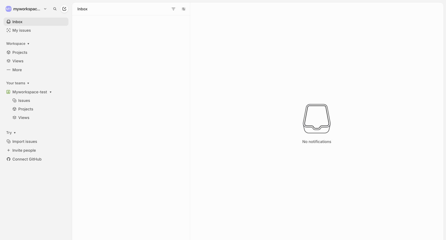 Linear - Inbox screen