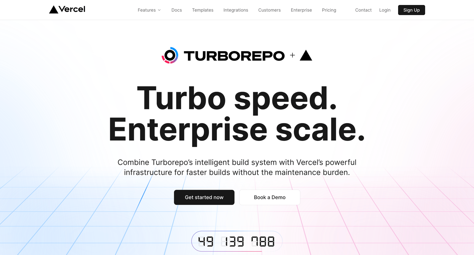 Vercel - Turborepo on Vercel – Vercel screen