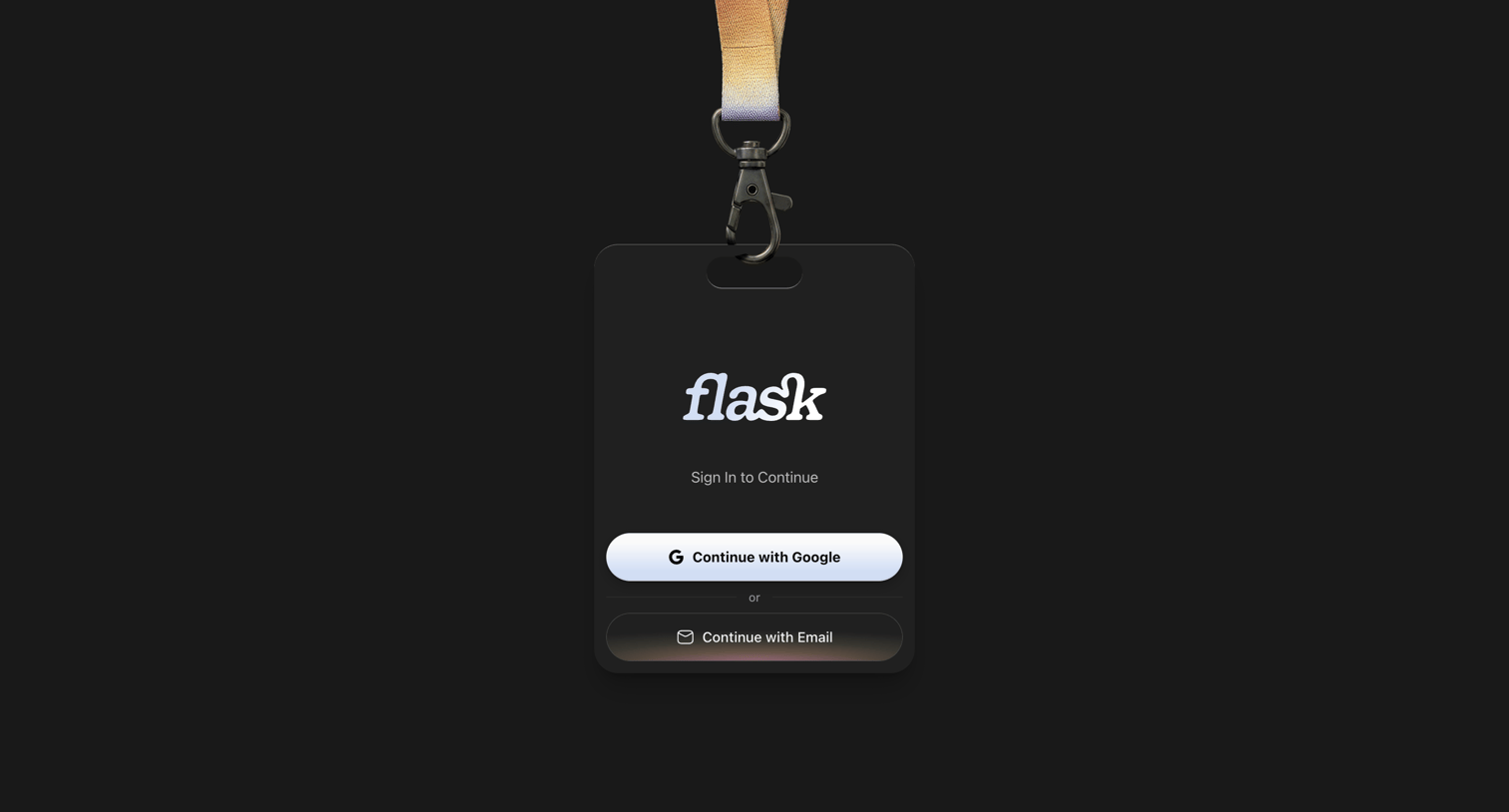 Flask - Login | Flask screen
