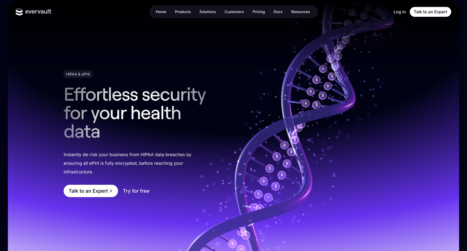 Evervault - Secure HIPAA — Evervault screen