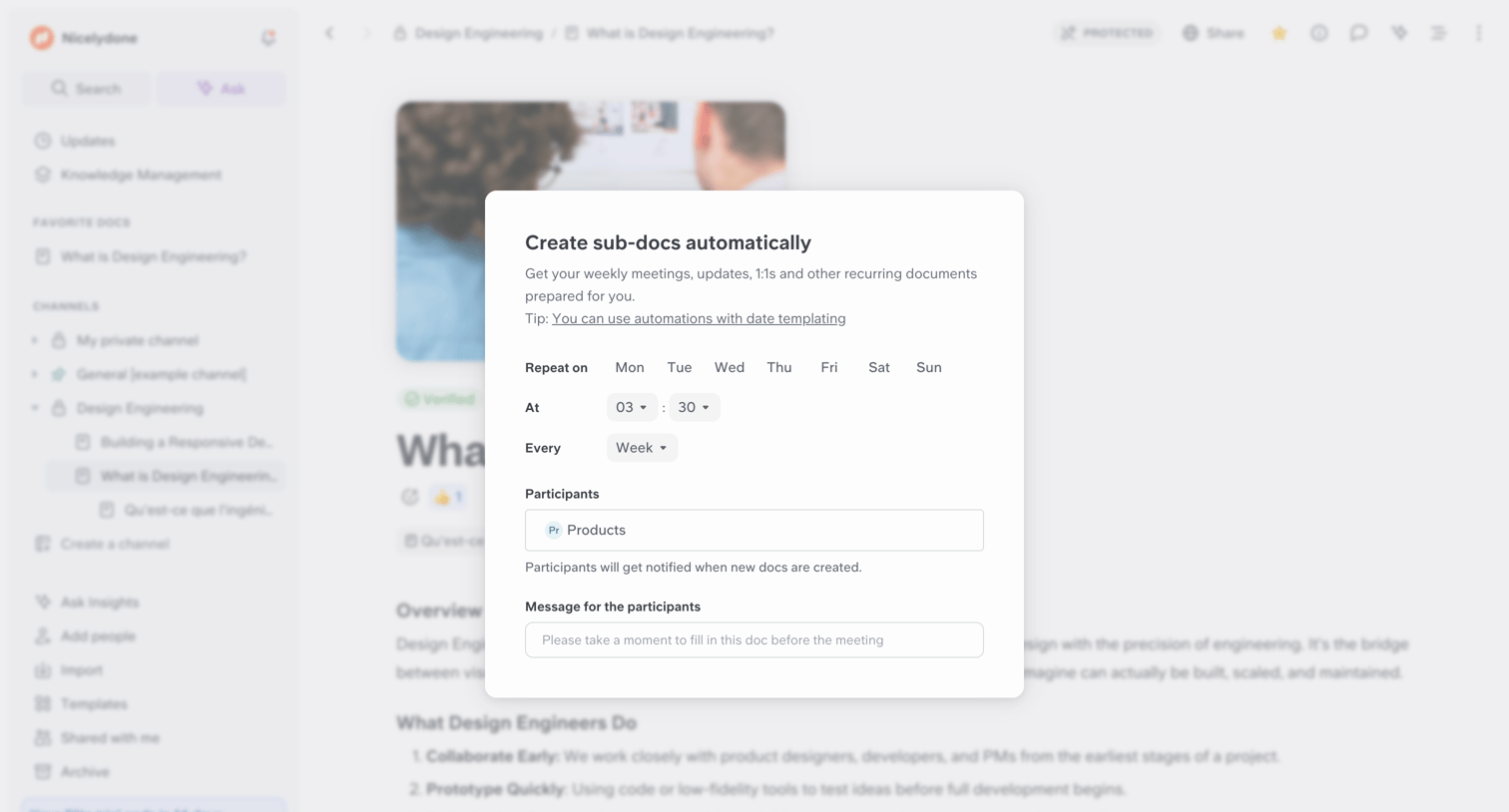 Slite - What is Design Engineering? screen