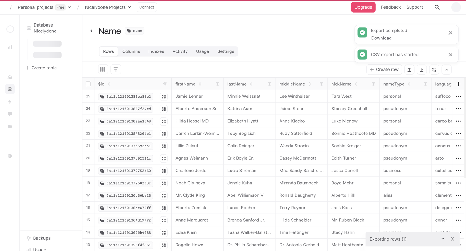 Appwrite - Name - Appwrite screen
