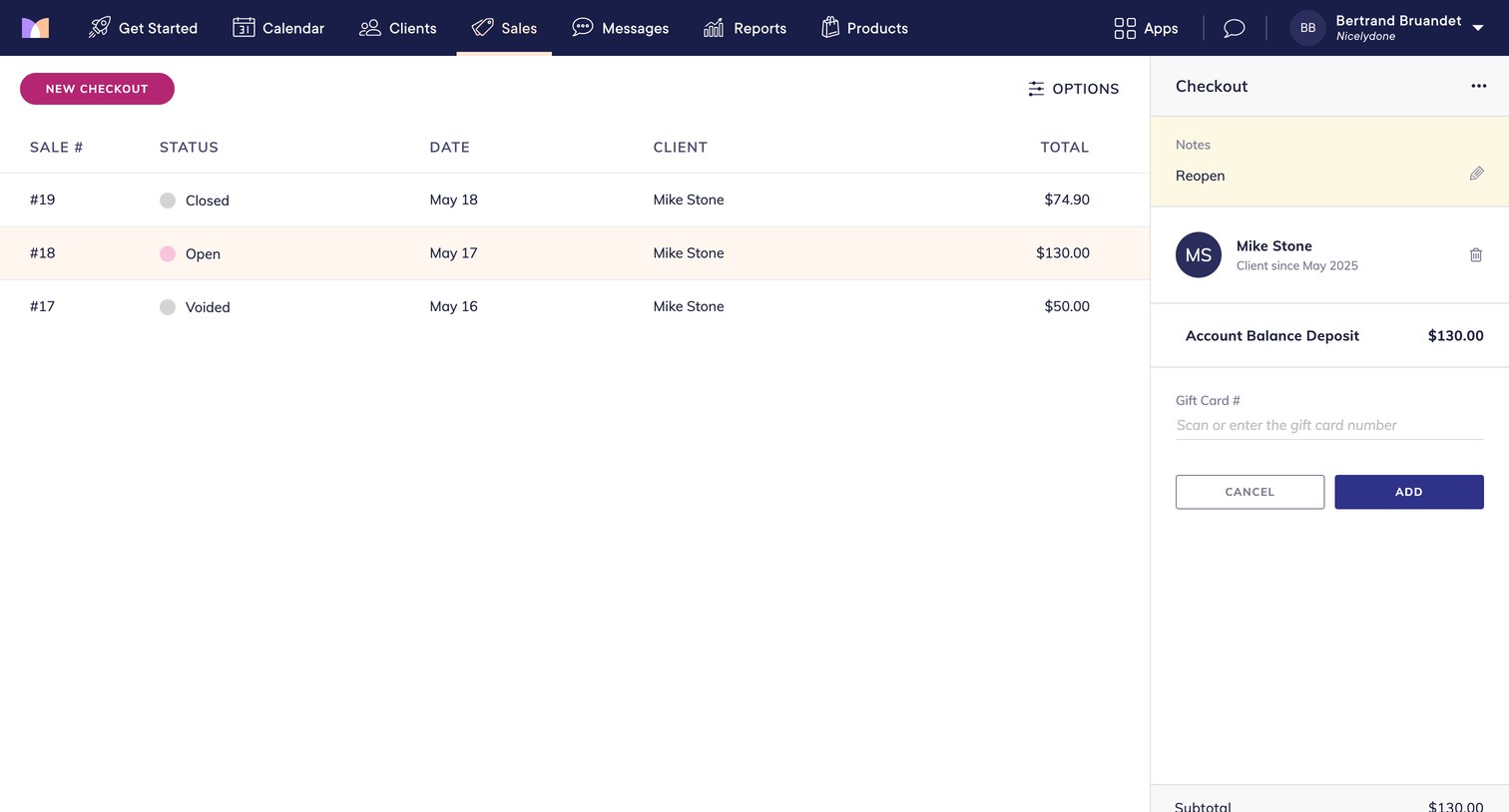 Mangomint - Mangomint App screen