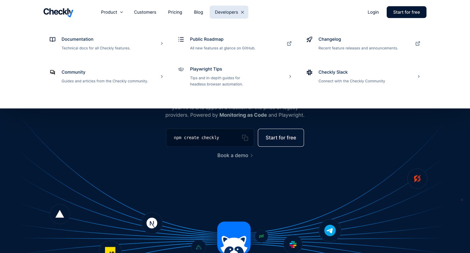 Checkly - Detect and Resolve Issues 10x Faster With Monitoring as Code screen