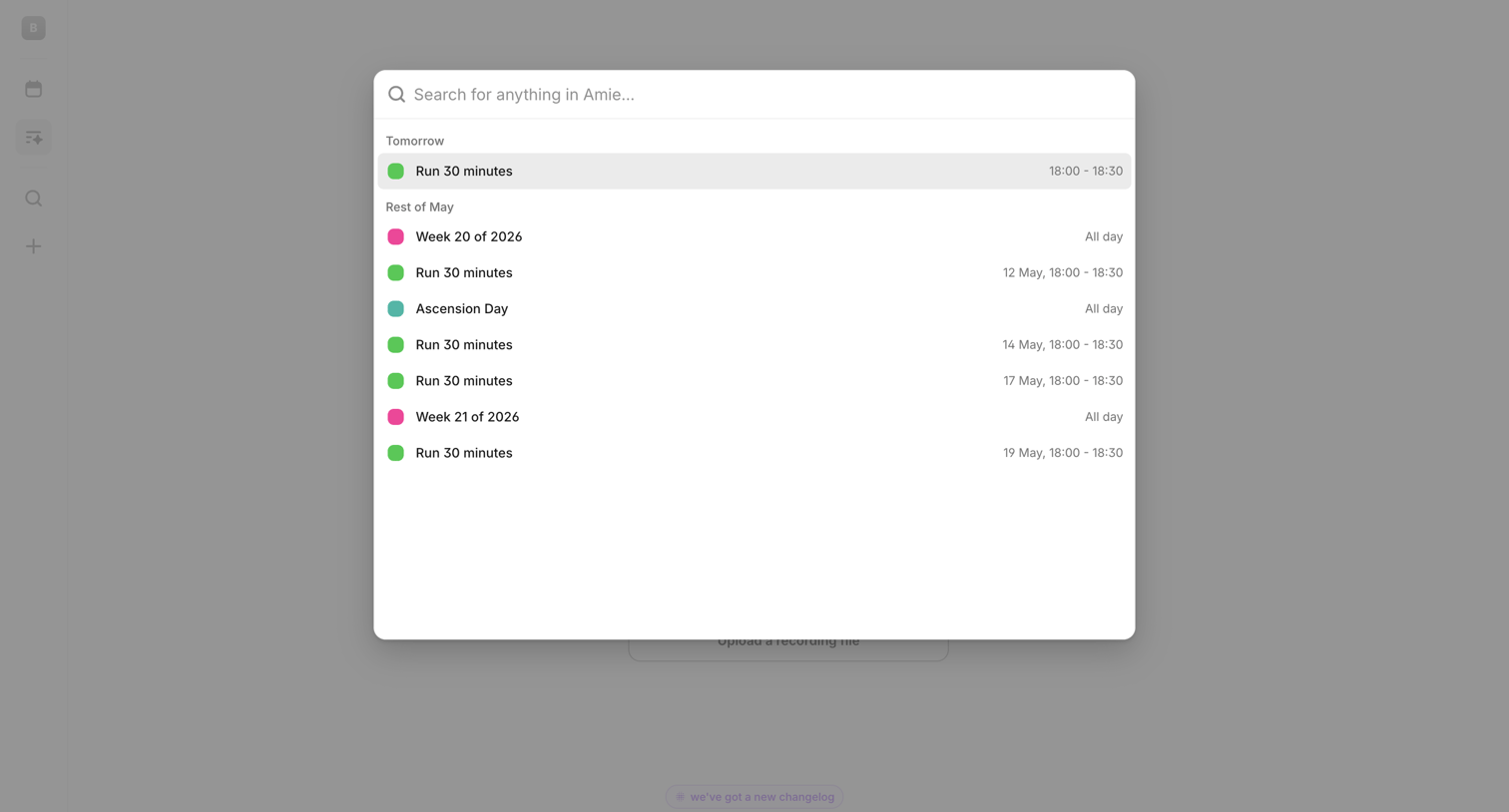 Amie screen