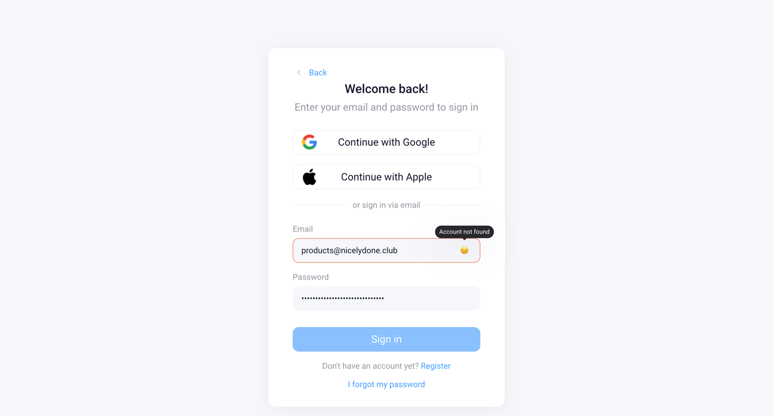 Orchestra - Orchestra - Login screen