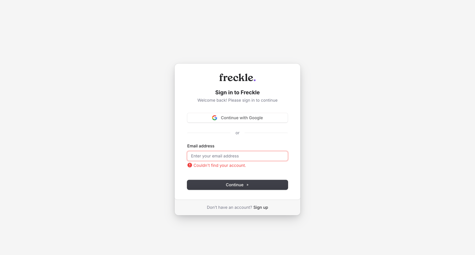 Freckle screen