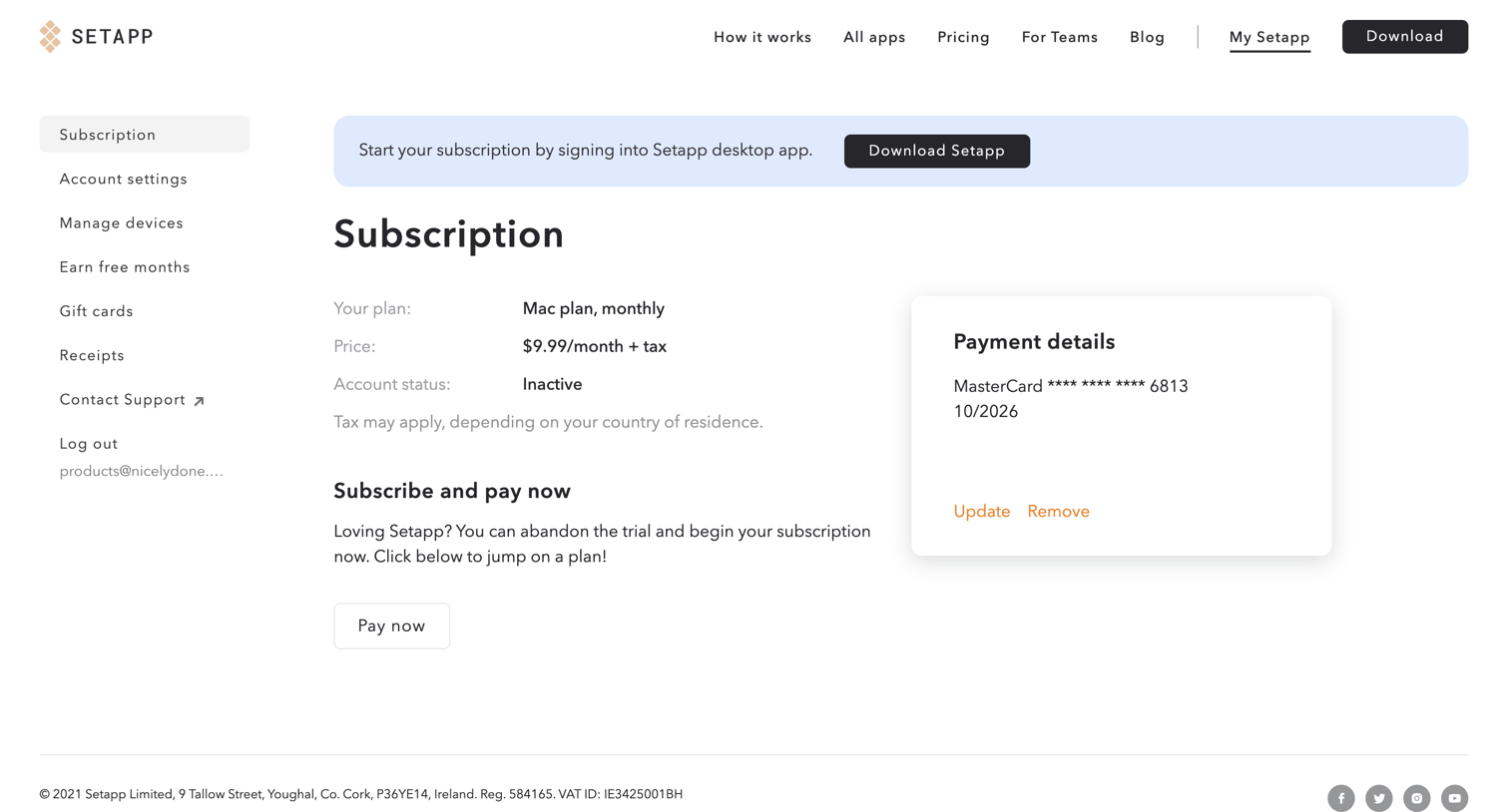 Setapp | Personal User Account from Setapp