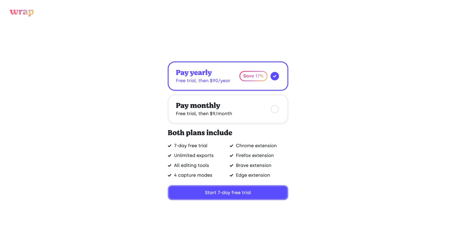 Wrap - Wrap — Capture | Edit Beautiful Screenshots screen