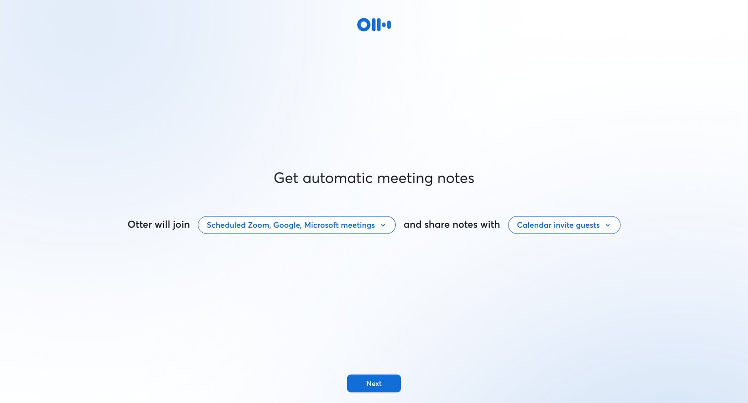 Otter - Otter Voice Meeting Notes - Otter.ai screen