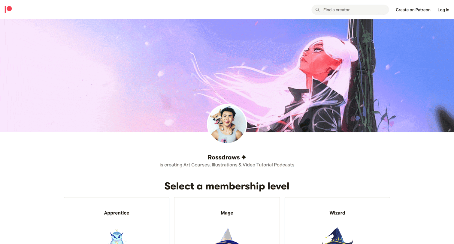 Patreon - Rossdraws ✦ is creating Art Courses, Illustrations | Video Tutoria screen