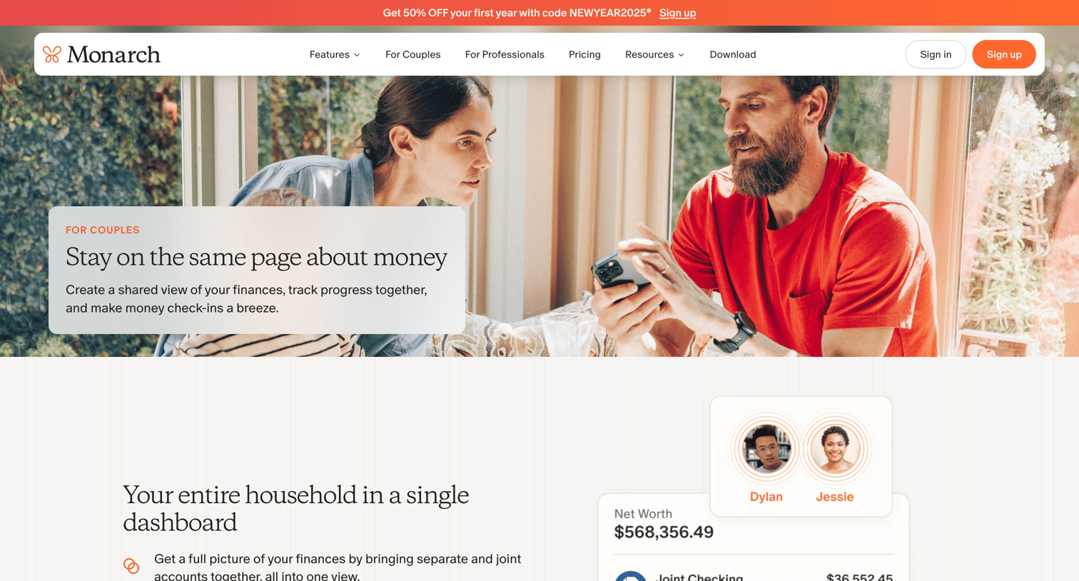 Monarch - For Couples | Monarch Money screen