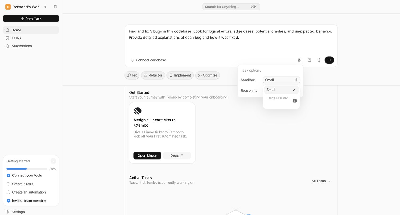 Dashboard — Tembo from Tembo