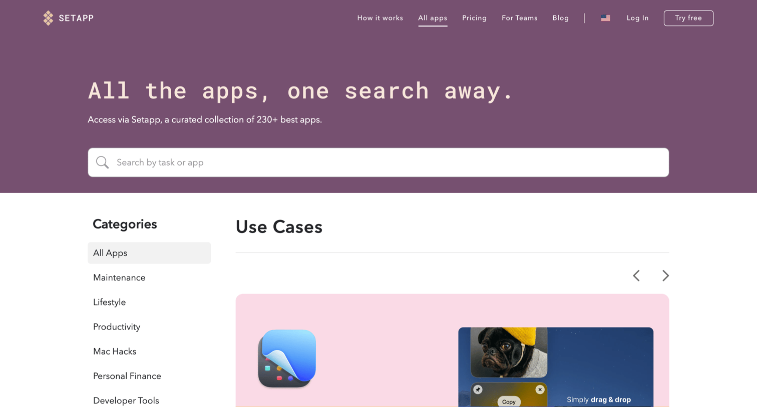 Setapp - Must-have apps for your Mac | Setapp screen