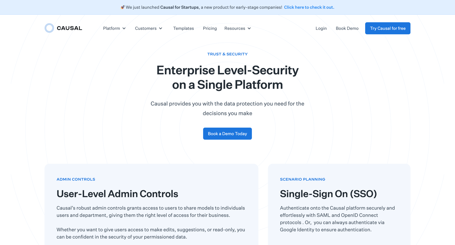 Causal - Trust and Security screen