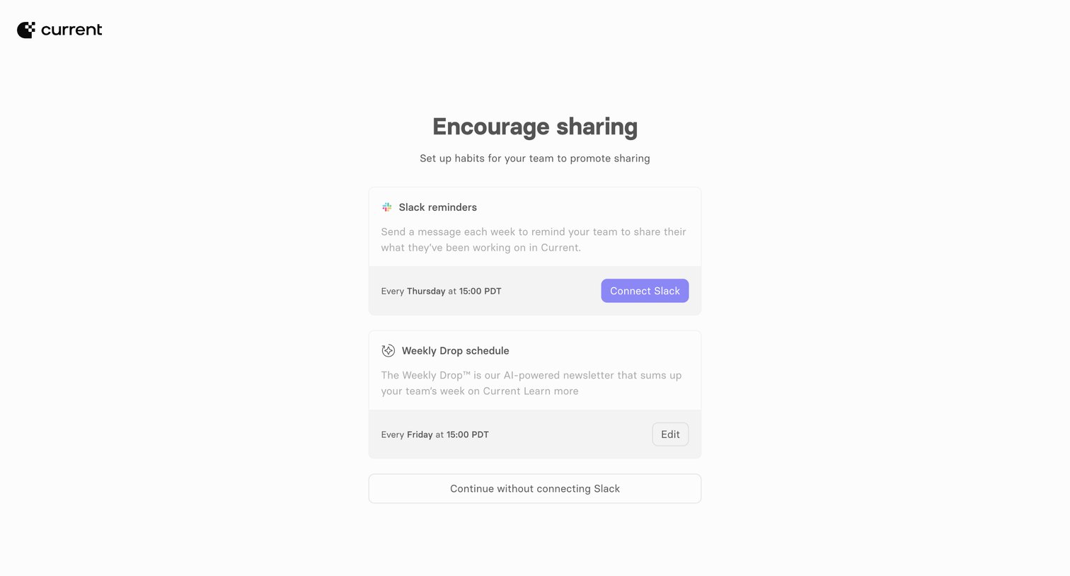 Current — Team Rituals from Current