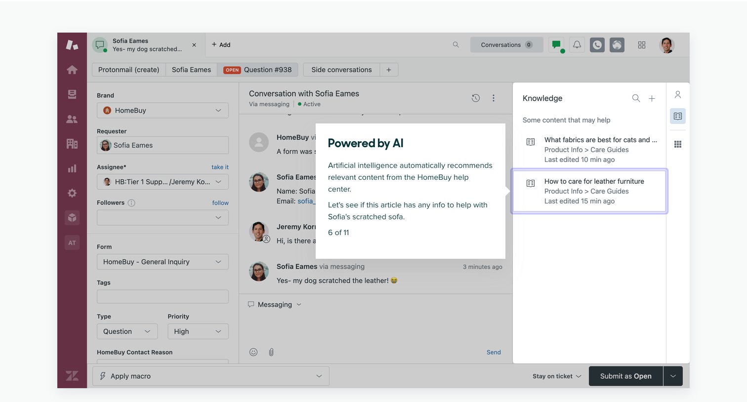 Zendesk - Take a quick tour screen