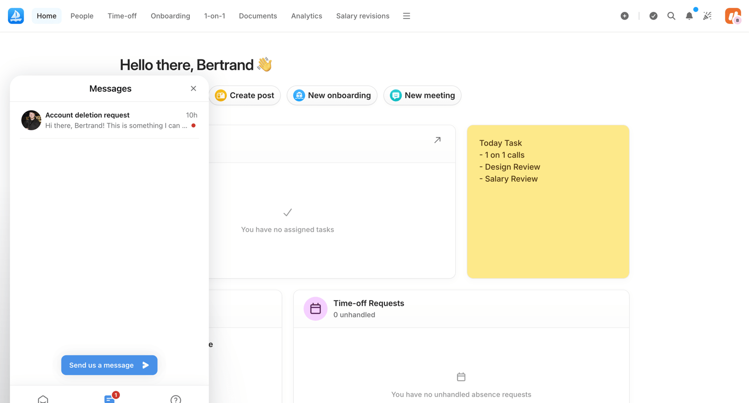 Aboard - Dashboard | Aboard screen
