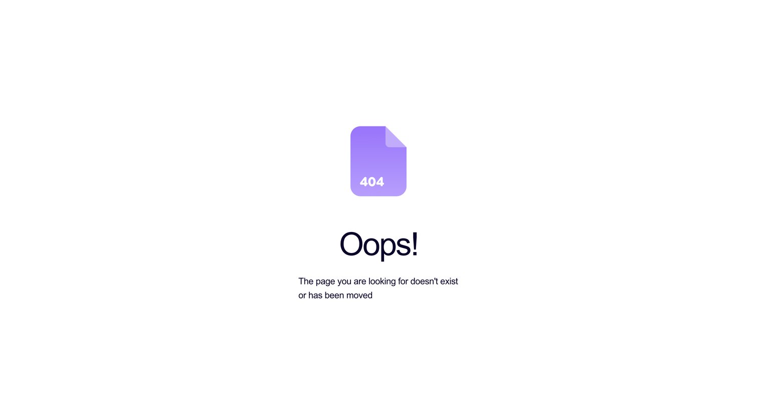 BinarBase - Not Found screen