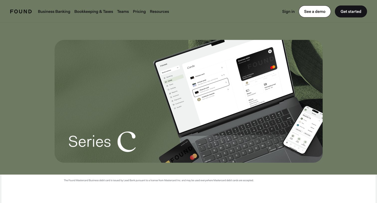Found - Series C screen