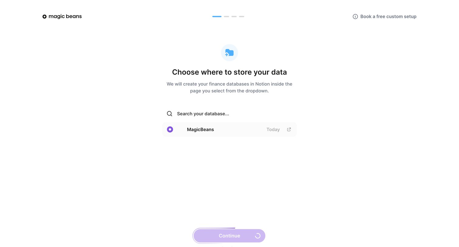 Magic Beans - Onboarding - Magic Beans screen