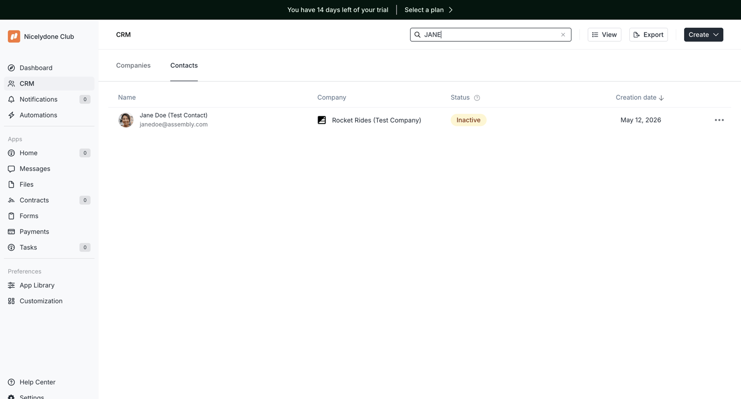 Assembly AI App Builder - Assembly Dashboard – Nicelydone Club screen