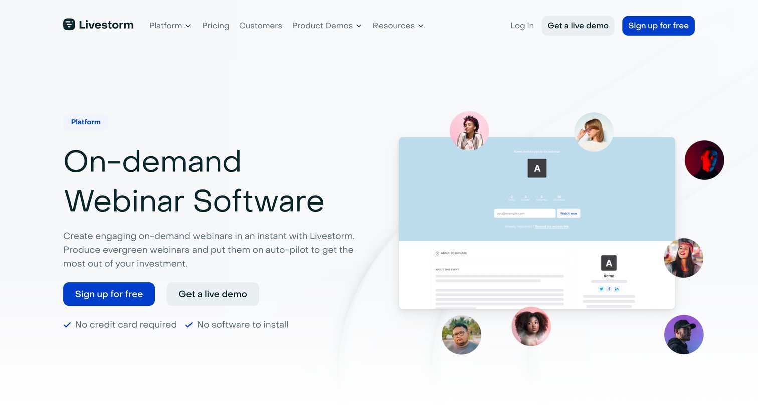 Livestorm - On-demand Webinars Get Started with Livestorm | Livestorm screen