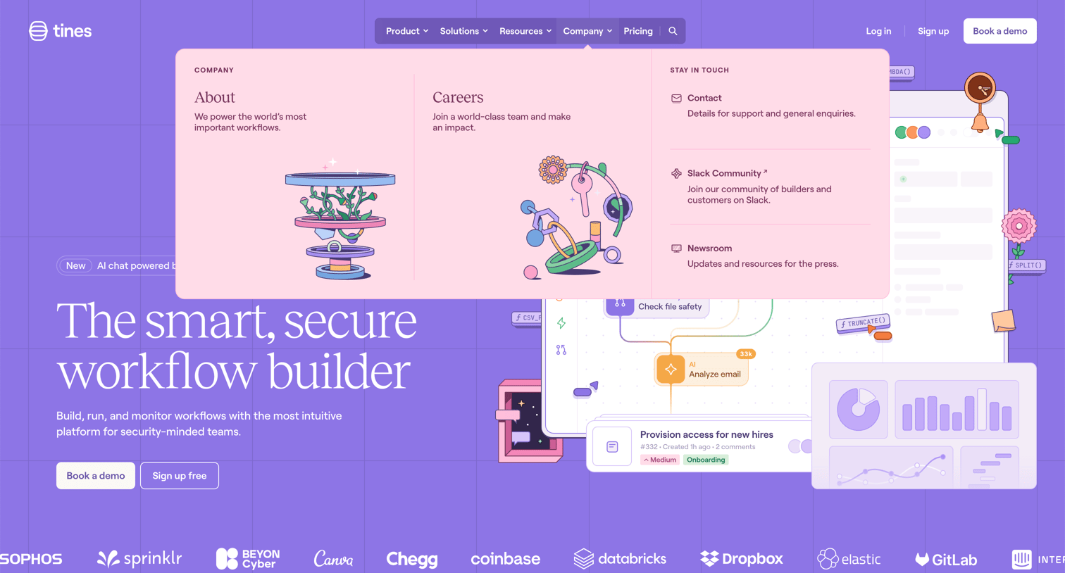 Tines - Tines | The smart, secure workflow builder screen