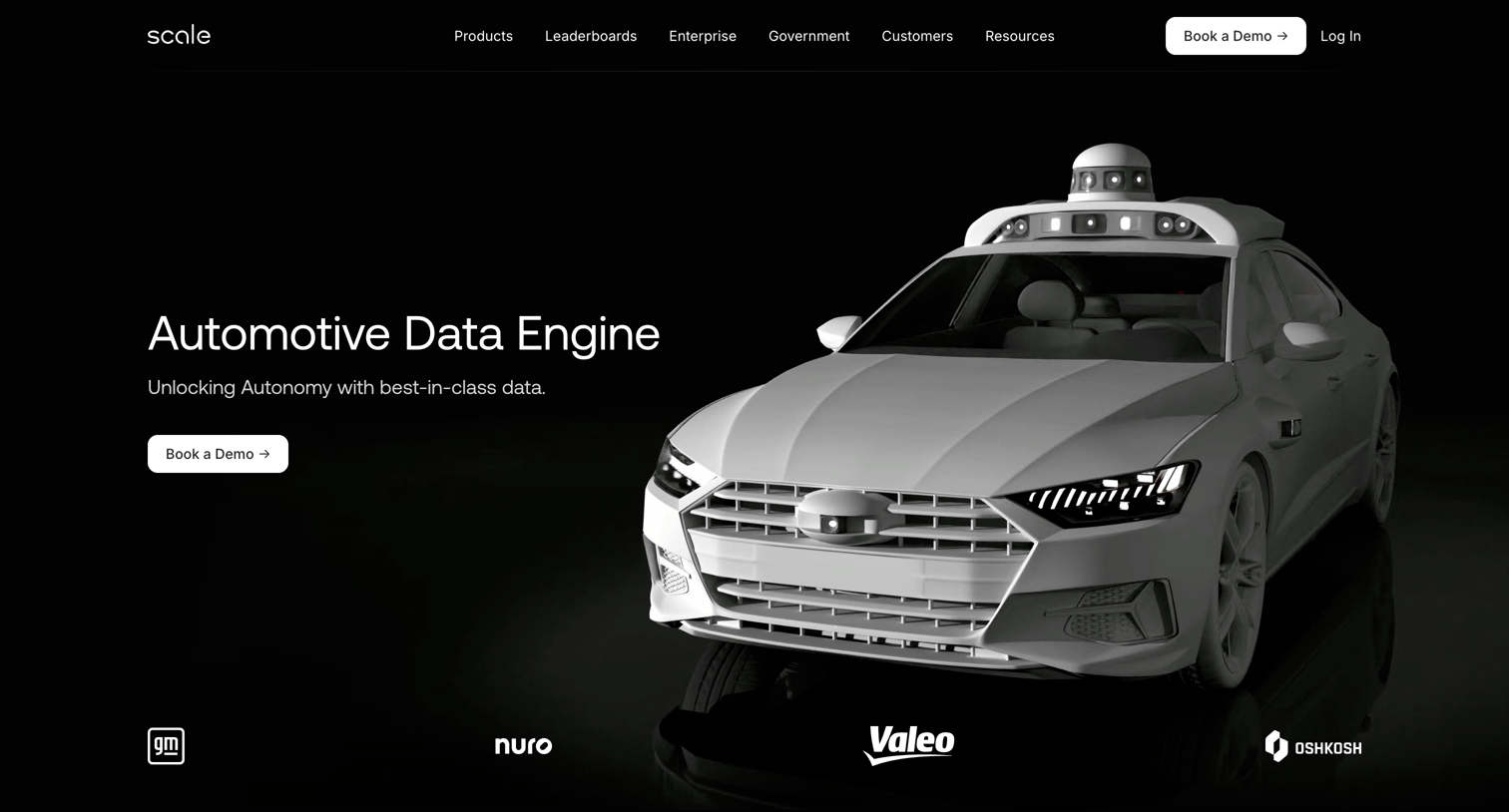 Scale - Autonomous Driving Data Solutions Scale screen