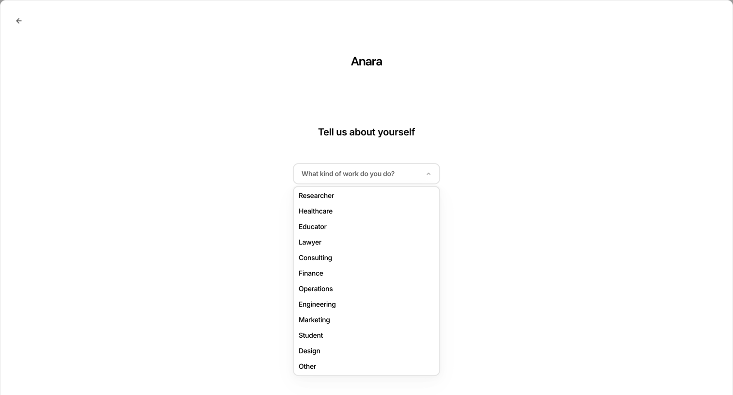 Anara - Anara | Faster research screen
