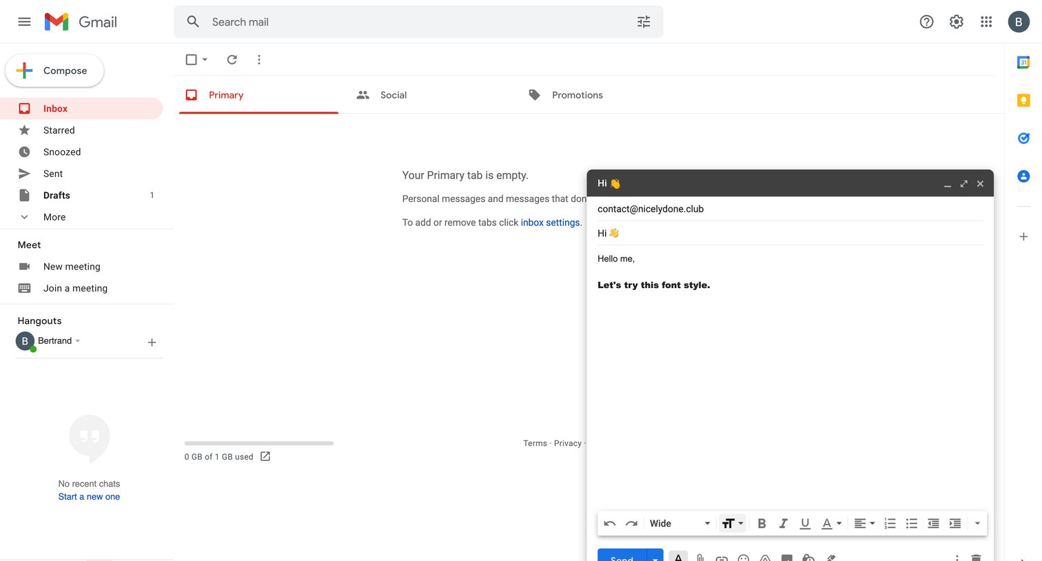 Google Mail - Inbox - nicelydoneproducts@gmail.com - Gmail screen