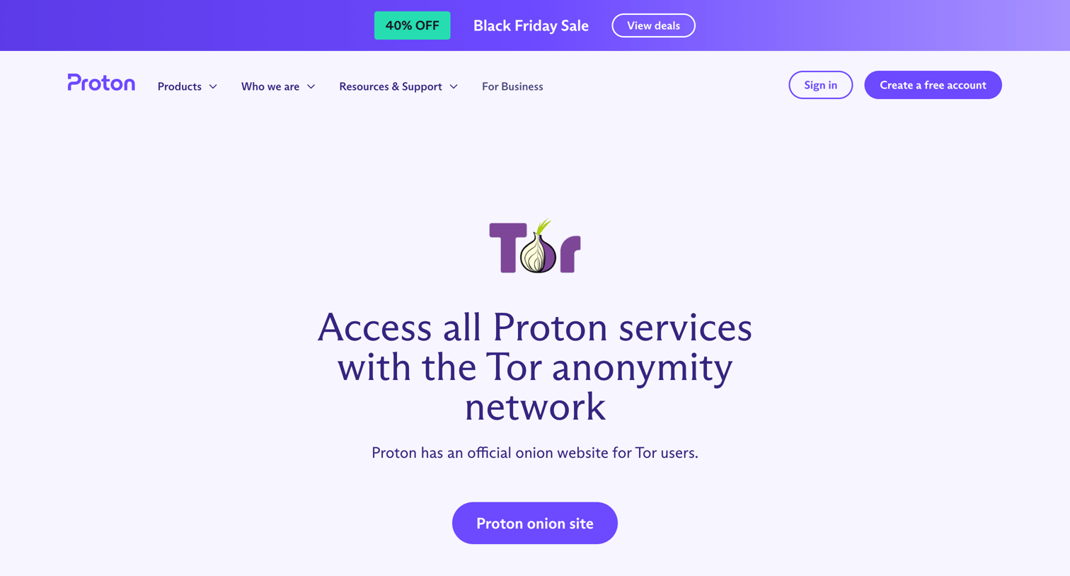 Proton - Tor encrypted email, file storage, calendar, and more screen
