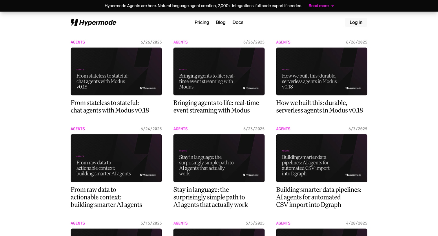 Hypermode - Hypermode – The AI development platform screen