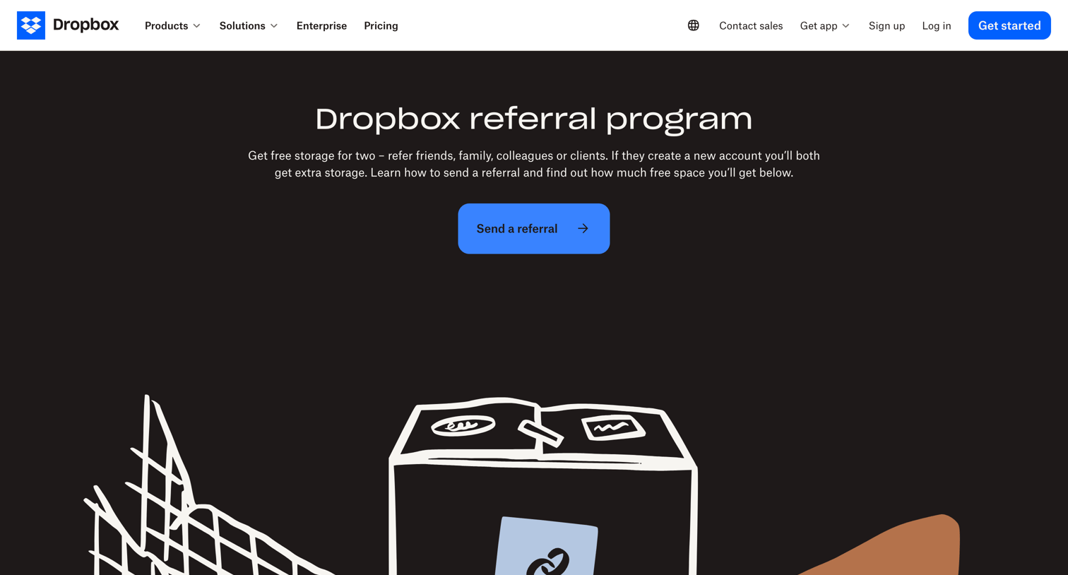 Dropbox referral program from Dropbox